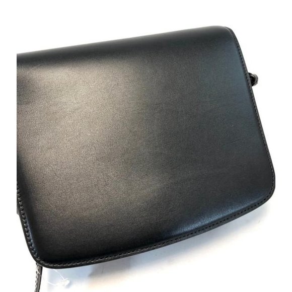 THE ROW Large Julien Black Leather Shoulder Bag - Picture 6 of 12